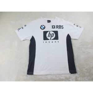 Super‎ One Shirt Mens Large White Cotton Formula 1 Racing Williams F1 Team*